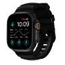 Nomad Rocky Point Band Apple Watch Ultra 46mm / 49mm Carbon Zwart Connector Zwart sticky