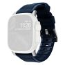 Nomad Rugged Strap Apple Watch (Ultra) 42mm / 44mm / 45mm / 49mm Atlantic Blue Connector Silver sticky