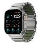 Nomad Stratos Titanium Strap Apple Watch 44mm / 45mm / 46mm / 49mm Natural/Forest sticky