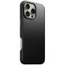 Nomad Traditional Leather Case iPhone 16 Pro Max Zwart sticky