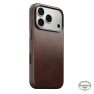 Nomad Traditional Leren Hoesje Horween iPhone 18 Pro Rustic Brown sticky