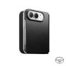Nomad Traditioneel Leren Folio Horween iPhone Duo Zwart sticky