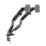 Ranqer Monitor Arm Pro Dual space gray sticky