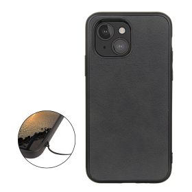 Casecentive Shockproof Leren back case iPhone 13 Mini zwart