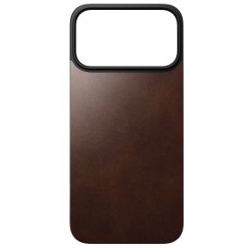 Nomad Magnetic Leather Case iPhone 17 Pro Max Rustic Brown Horween