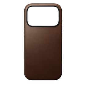Nomad Modern Leather Case iPhone 17 Pro Bruin