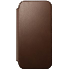 Nomad Modern Leather Folio iPhone 17 Pro Max Bruin