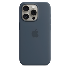 Apple Siliconen MagSafe-hoesje iPhone 15 Pro – Storm Blue