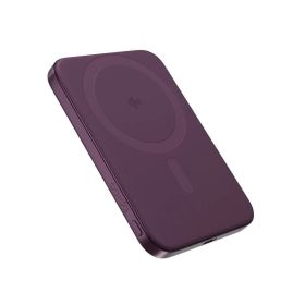 Epico UltraPack Qi2 Slim 5000mAh Aluminium Mag+ Draadloze Powerbank EM51 Donkerpaars