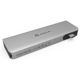 ADAM elements CASA Hub 5E USB-C 3.1 5 port Card Reader grijs