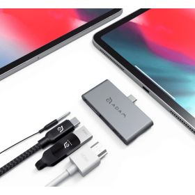 ADAM elements CASA Hub i4 USB-C 3.1 4 port iPad Pro grijs