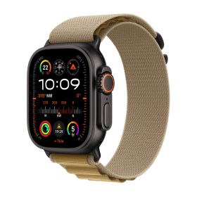 Apple Alpine Loop Apple Watch 44mm / 45mm / 46mm / 49mm Tan/Zwart Small