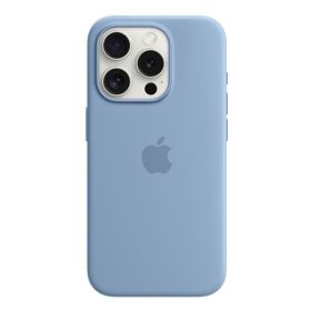 Apple Silicone MagSafe Hoesje iPhone 15 Pro Max Winter Blue