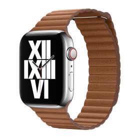 Apple Leather Loop Apple Watch large 42mm / 44mm / 45mm / 49mm Saddle Brown