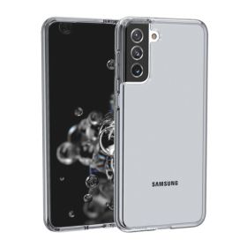 Casecentive Shockproof case Samsung Galaxy S21 black transparant