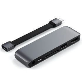 Satechi Aluminium USB-C Mobile Pro Hub SD grey