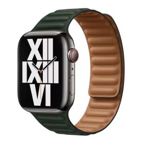 Apple Leather Link Apple Watch S/M 42mm / 44mm / 45mm / 49mm Sequoia Green