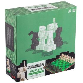 Minecraft Schaakset Overwereld Helden vs. Vijandige Mobs