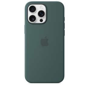 Apple Silicone MagSafe Hoesje iPhone 16 Pro Max Lake Green