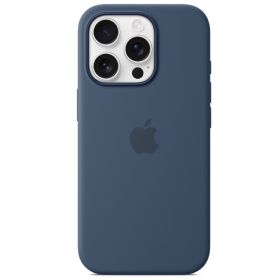 Apple Silicone MagSafe Hoesje iPhone 16 Pro Denim