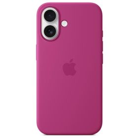 Apple Silicone MagSafe Hoesje iPhone 16 Fuchsia
