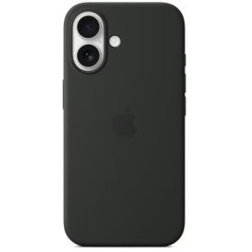 Apple Silicone MagSafe Hoesje iPhone 16 Zwart 