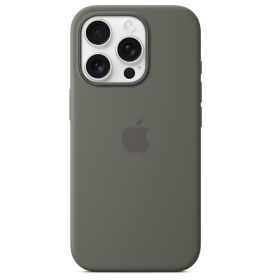 Apple Silicone MagSafe Hoesje iPhone 16 Pro Stone Gray