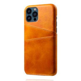 Casecentive Leren Wallet Back case iPhone 14 tan