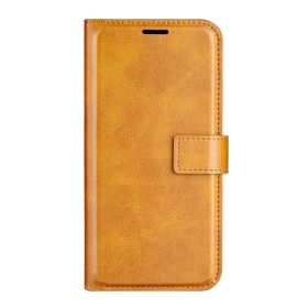 Casecentive Leren Wallet case met sluiting iPhone 15 Pro Max tan