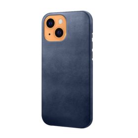 Casecentive Leren Back case iPhone 13 blauw 