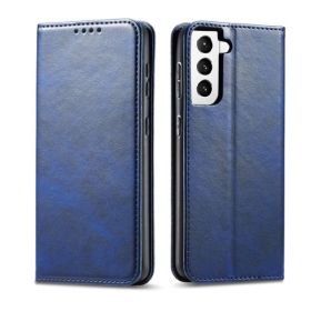 Casecentive Leren Wallet case Luxe Samsung Galaxy S21 blauw