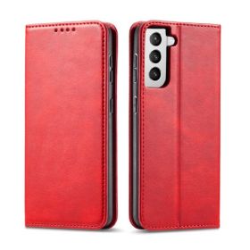 Casecentive Leren Wallet case Luxe Samsung Galaxy S21 rood