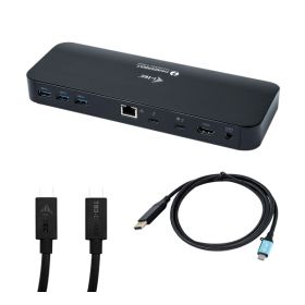 i-Tec Thunderbolt 3 Dual 4K Docking Station + USB-C / DP kabel 