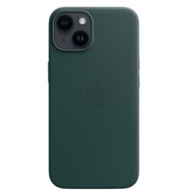 Apple Leather MagSafe Case iPhone 14 Forest Green