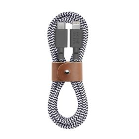 Native Union Kevlar Belt USB-C naar Lightning kabel 1.2m zebra