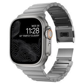 Nomad Aluminium Strap V2 Apple Watch 42/44/45/49mm Zilver