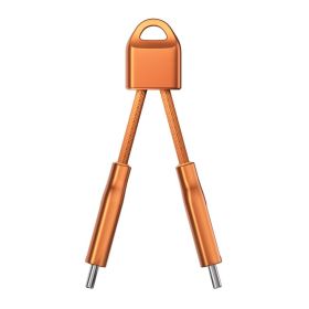 Nomad ChargeKey USB-C to USB-C Oplaadkabel Stellar Orange