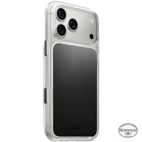 Nomad Clear Leather Case Horween iPhone 18 Pro Black