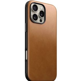 Nomad Modern Leren Case iPhone 16 Pro Max English Tan-C