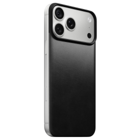 Nomad Magnetische Leren Achterkant Horween MagSafe iPhone 18 Pro Max Zwart