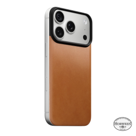 Nomad Magnetische Leren Achterkant Horween MagSafe iPhone 18 Pro Saddle