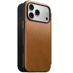 Nomad Modern Camino Leren Folio iPhone 18 Pro English Tan
