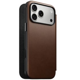 Nomad Modern Camino Leren Folio iPhone 18 Pro Max Bruin