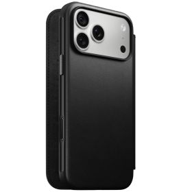Nomad Modern Camino Leren Folio iPhone 18 Pro Max Zwart