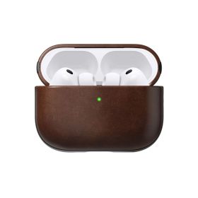 Nomad Modern Horween Leather Case AirPods Pro 3 Rustic Brown