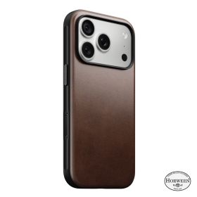Nomad Modern Leren Hoesje Horween iPhone 18 Pro Rustic Brown