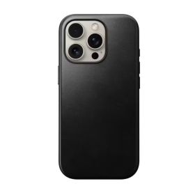 Nomad Modern Leather Case iPhone 16 Pro Max Black Horween