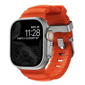 Nomad Rocky Point Band Apple Watch 42mm / 44mm / 45mm / 49mm Magma Connector Natural