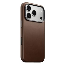 Nomad Traditional Camino Leren Hoesje iPhone 18 Pro Bruin