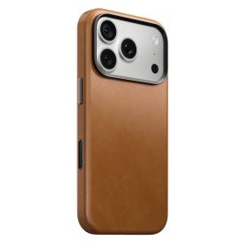 Nomad Traditional Camino Leren Hoesje iPhone 18 Pro English Tan